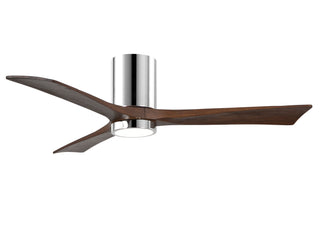 Irene-3HLK 52 Inch 3 blade paddle fan. Multipple Finish Options to choose from. Polished Chrome / Walnut Tone Finish