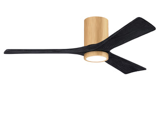 Irene-3HLK 52 Inch 3 blade paddle fan. Multipple Finish Options to choose from. Light Maple / Matte Black Finish