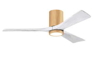 Irene-3HLK 52 Inch 3 blade paddle fan. Multipple Finish Options to choose from. Light Maple / Matte White Finish