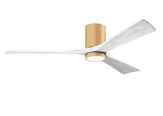 Irene-3HLK 60 Inch 3  blade paddle fan. Multiple Finish Options to choose from. Light Maple / Matte White Finish