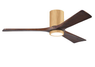 Irene-3HLK 52 Inch 3 blade paddle fan. Multipple Finish Options to choose from. Light Maple / Walnut Tone Finish