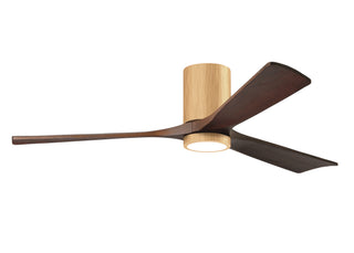 Irene-3HLK 60 Inch 3  blade paddle fan. Multiple Finish Options to choose from. Light Maple / Walnut Tone Finish