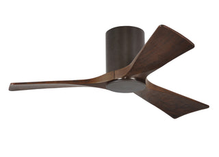 42 Inch Irene-3 three-blade paddle fan. Multiple Size and Finish Options to choose from. Textured Bronze / Walnut Tone Finish / 42 Inch