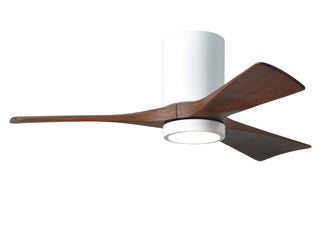 Irene-3HLK  42 Inch 3 blade paddle fan. Multiple Finish Options to choose from. Gloss White / Walnut Tone Finish