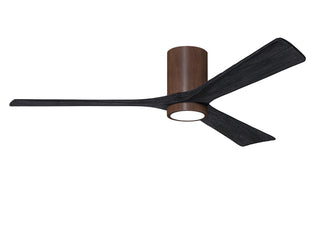 Irene-3HLK 60 Inch 3  blade paddle fan. Multiple Finish Options to choose from. Walnut Tone / Matte Black Finish