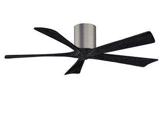 Irene-5H Series 52 Inch 5 blade paddle fan. Multiple Finish Options to choose from. Brushed Pewter / Matte Black Finish