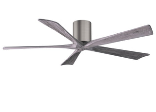 Irene-5H Series 60 Inch 5 blade paddle fan. Multiple Finish Options to choose from. Brushed Pewter / Barnwood Tone Finish