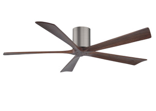 Irene-5H Series 60 Inch 5 blade paddle fan. Multiple Finish Options to choose from. Brushed Pewter / Walnut Finish