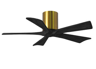 Irene-5H Series 42 Inch 5 blade paddle fan. Multiple Finish Options to choose from. Brushed Brass / Matte Black Finish