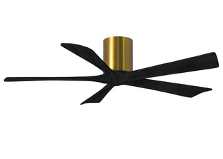 Irene-5H Series 52 Inch 5 blade paddle fan. Multiple Finish Options to choose from. Brushed Brass / Matte Black Finish