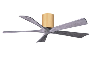 Irene-5H Series 52 Inch 5 blade paddle fan. Multiple Finish Options to choose from. Light Maple / Barnwood Finish