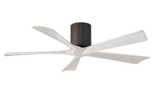 Irene-5H Series 52 Inch 5 blade paddle fan. Multiple Finish Options to choose from. Textured Bronze / Matte White Finish