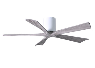 Irene-5H Series 52 Inch 5 blade paddle fan. Multiple Finish Options to choose from. Gloss White / Barnwood Tone Finish