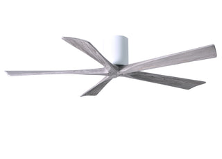 Irene-5H Series 60 Inch 5 blade paddle fan. Multiple Finish Options to choose from. Gloss White / Barnwood Tone Finish