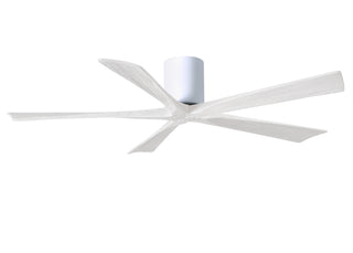 Irene-5H Series 60 Inch 5 blade paddle fan. Multiple Finish Options to choose from. Gloss White / Matte White Finish