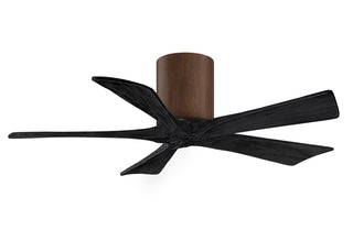 Irene-5H Series 42 Inch 5 blade paddle fan. Multiple Finish Options to choose from. Walnut / Matte Black Finish