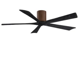 Irene-5H Series 60 Inch 5 blade paddle fan. Multiple Finish Options to choose from. Walnut tone / Matte Black Finish