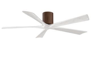 Irene-5H Series 60 Inch 5 blade paddle fan. Multiple Finish Options to choose from. Walnut tone / Matte White Finish