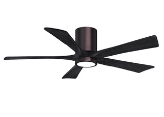 Irene-5HLK Series 52 Inch 5 blade paddle fan. Multiple Finish Options to choose from. Brushed Bronze / Matte Black Finish