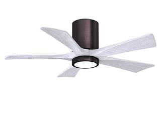 Irene-5HLK Series 42 Inch 5 blade paddle fan. Multiple Finish Options to choose from. Brushed Bronze / Matte White Finish