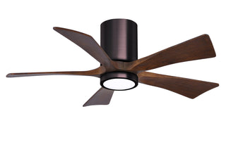 Irene-5HLK Series 42 Inch 5 blade paddle fan. Multiple Finish Options to choose from. Brushed Bronze / Walnut Tone Finish