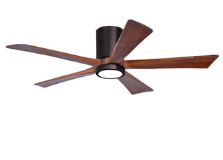 Irene-5HLK Series 52 Inch 5 blade paddle fan. Multiple Finish Options to choose from. Brushed Bronze / Walnut Tone Finish