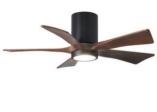 Irene-5HLK Series 42 Inch 5 blade paddle fan. Multiple Finish Options to choose from. Matte Black / Walnut Tone Finish