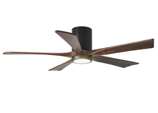 Irene-5HLK Series 52 Inch 5 blade paddle fan. Multiple Finish Options to choose from. Matte Black / Walnut Tone Finish