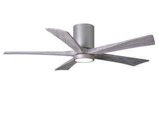 Irene-5HLK Series 52 Inch 5 blade paddle fan. Multiple Finish Options to choose from. Brushed Nickel / Barnwood Tone Finish