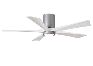 Irene-5HLK Series 52 Inch 5 blade paddle fan. Multiple Finish Options to choose from. Brushed Nickel / Matte White Finish