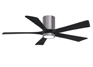 Irene-5HLK Series 52 Inch 5 blade paddle fan. Multiple Finish Options to choose from. Brushed Pewter / Matte Black Finish