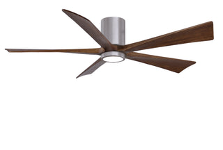 Irene-5HLK Series 60 Inch 5 blade paddle fan. Multiple Finish Options to choose from. Brushed Pewter / Walnut