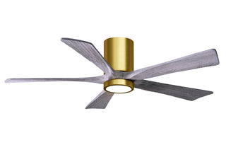 Irene-5HLK Series 52 Inch 5 blade paddle fan. Multiple Finish Options to choose from. Brushed Brass / Barnwood Tone Finish