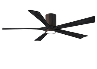 Irene-5HLK Series 60 Inch 5 blade paddle fan. Multiple Finish Options to choose from. Textured Bronze / Matte Black