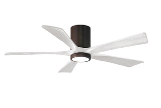 Irene-5HLK Series 52 Inch 5 blade paddle fan. Multiple Finish Options to choose from. Textured Bronze / Matte White Finish