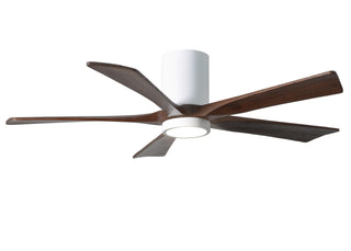 Irene-5HLK Series 52 Inch 5 blade paddle fan. Multiple Finish Options to choose from. Gloss White / Walnut Tone Finish