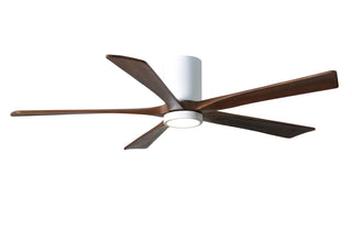 Irene-5HLK Series 60 Inch 5 blade paddle fan. Multiple Finish Options to choose from. Gloss White / Walnut