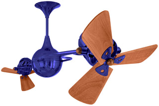 Italo Ventania 62 Inch Wood 360° dual headed rotational ceiling fan. Multiple Finish Options to choose from.