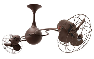 Italo Ventania 60 Inch Metal 360° dual headed rotational ceiling fan. Multiple Finish Options to choose from.