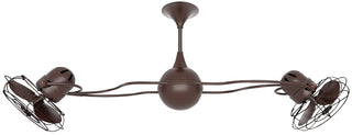 Italo Ventania 60 Inch Metal 360° dual headed rotational ceiling fan. Multiple Finish Options to choose from.