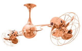 Italo Ventania 60 Inch Metal 360° dual headed rotational ceiling fan. Multiple Finish Options to choose from.