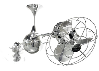 Italo Ventania 60 Inch Metal 360° dual headed rotational ceiling fan. Multiple Finish Options to choose from.