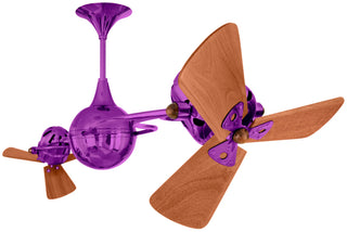 Italo Ventania 62 Inch Wood 360° dual headed rotational ceiling fan. Multiple Finish Options to choose from.