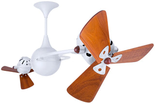 Italo Ventania 62 Inch Wood 360° dual headed rotational ceiling fan. Multiple Finish Options to choose from.