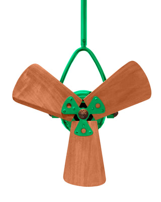 Jarold Direcional ceiling fan. Multiple Finish Options to choose from. Esmerelda / Mahogany Finish / 16 Inch