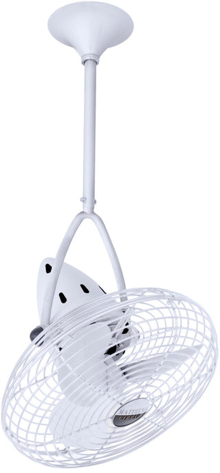 Jarold Direcional ceiling fan. Multiple Finish Options to choose from. Gloss White / White Finish / 13 Inch