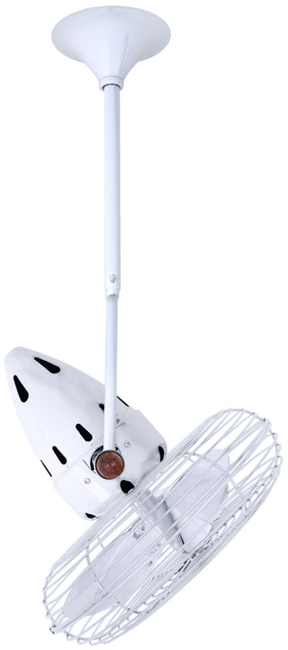 Jarold Direcional ceiling fan. Multiple Finish Options to choose from. Gloss White / White Finish / 13 Inch