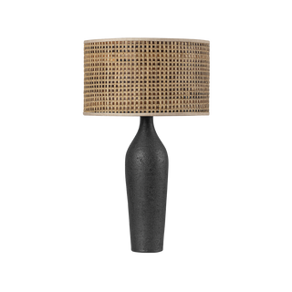 WINGDALE TABLE LAMP with AGED BRASS/CERAMIC BLACK ASH Finish