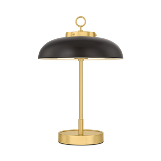 HECTOR Rechargeable Table Lamp with AGED BRASS/DISTRESSED BRONZE Finish