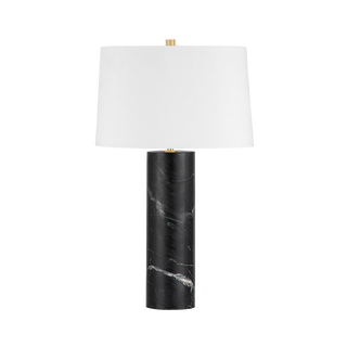 SPRAGUE Table Lamp with Aged Brass Finish